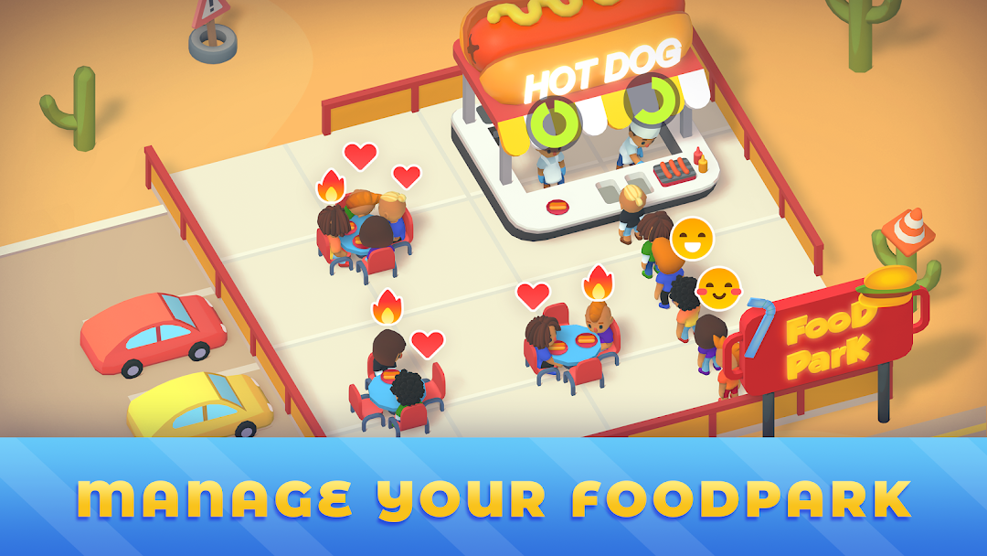 Idle Food Park Tycoon mod apk screenshot 5