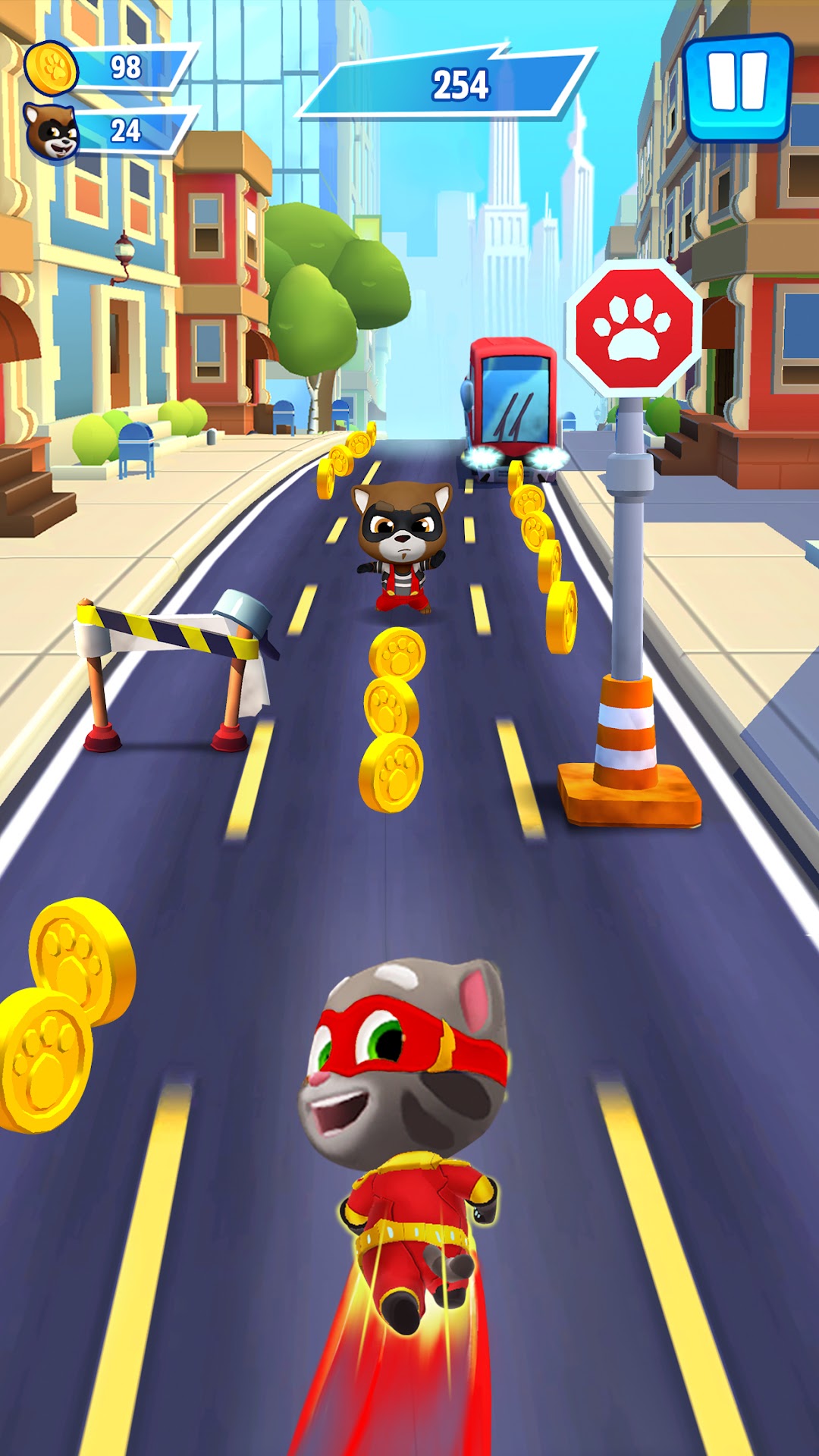 Talking Tom: Hero Dash Run ảnh chụp màn hình 2