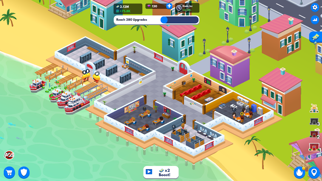 Idle Firefighter Tycoon ảnh chụp màn hình 5