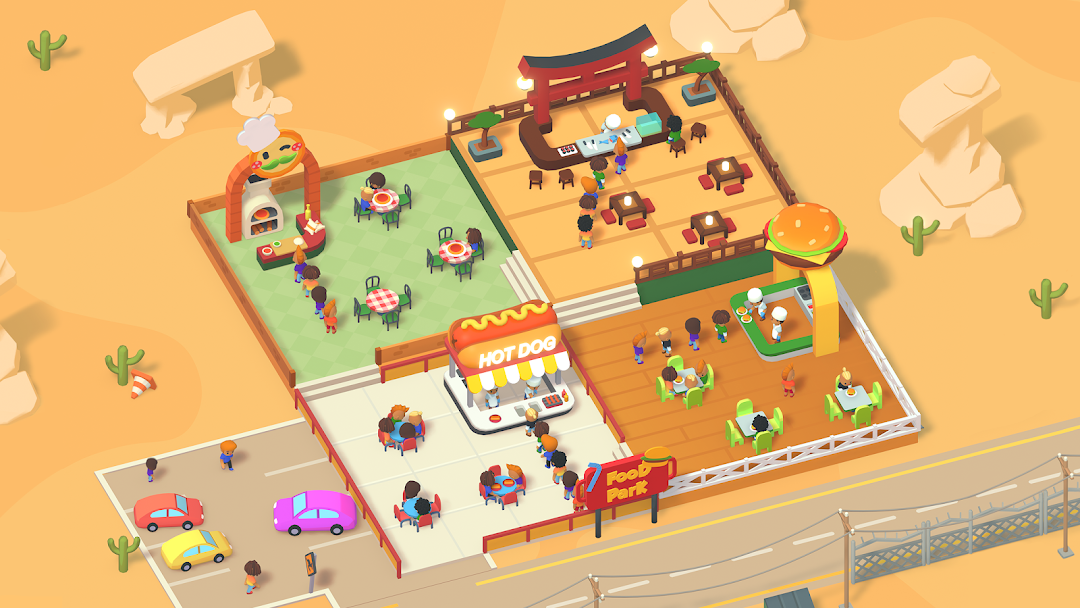Idle Food Park Tycoon mod apk screenshot 4
