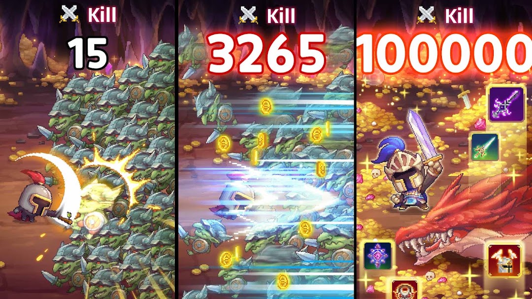 Retro Hero Mr Kim : Idle RPG mod apk screenshot 1