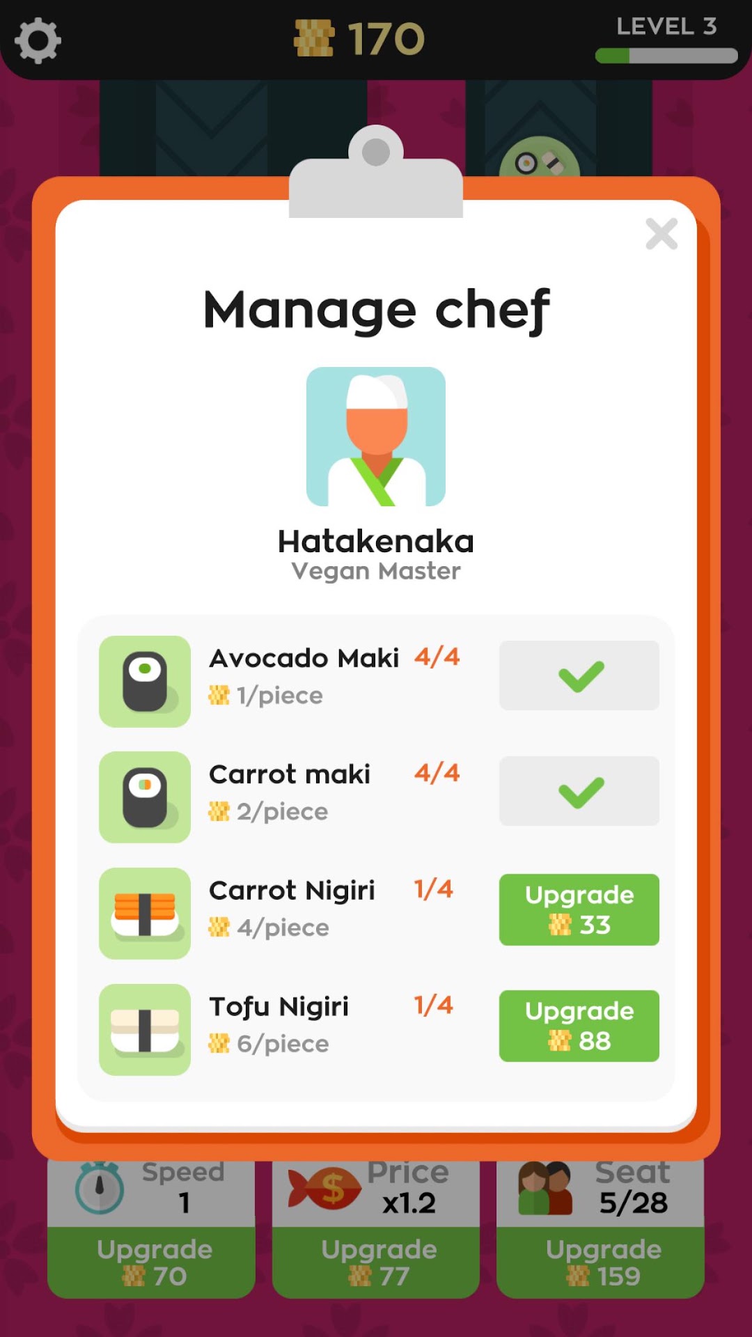 Sushi Bar Idle ảnh chụp màn hình 3