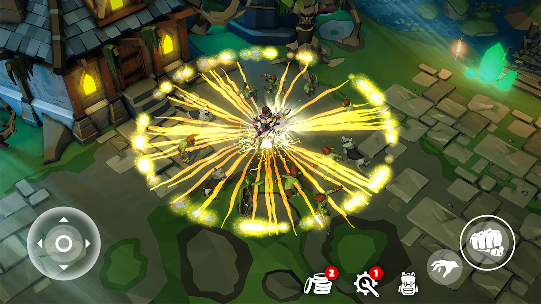 Polygon Fantasy: Action RPG ảnh chụp màn hình 1