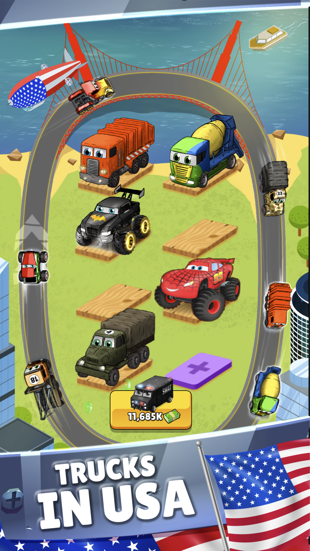 Merge Truck: Monster Truck ảnh chụp màn hình 1