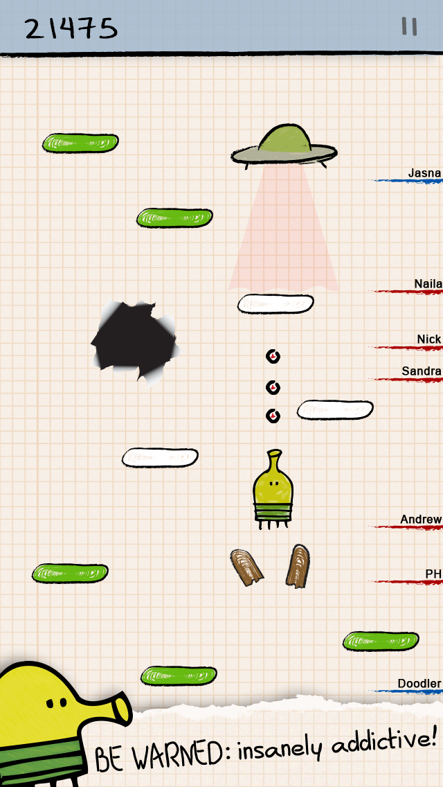Doodle Jump mod apk screenshot 1