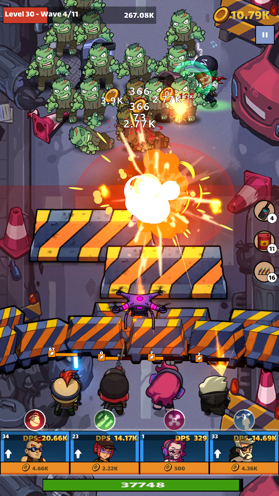 Zombie Idle Defense mod apk screenshot 1