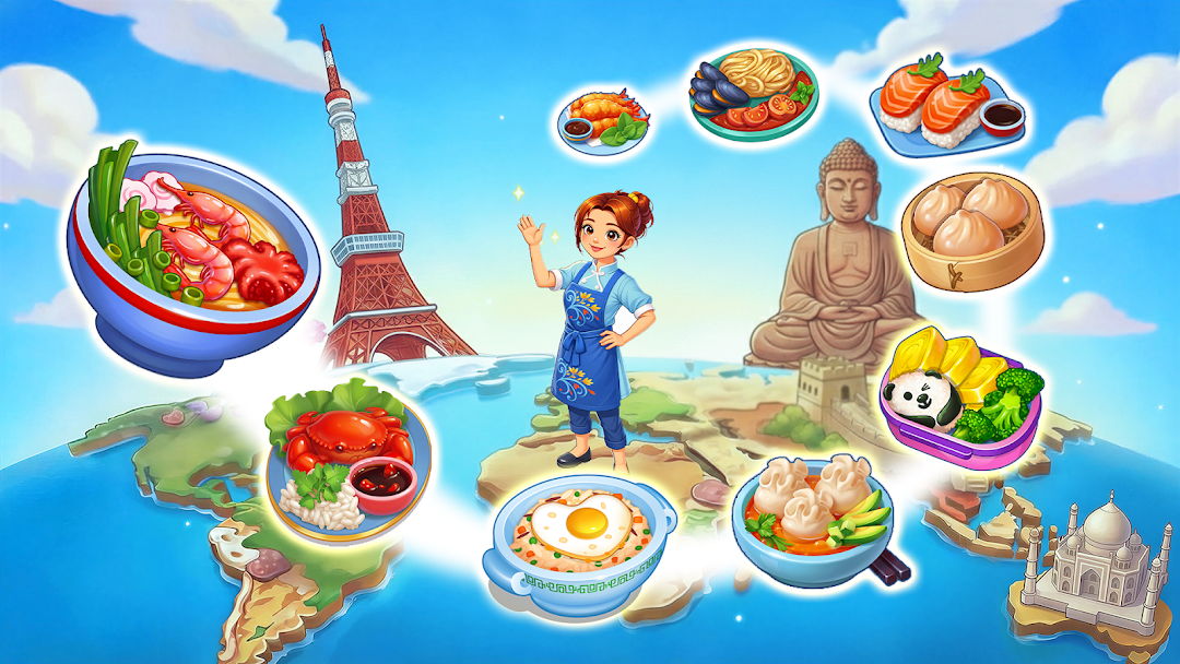 Asian Cooking Games: Star Chef ảnh chụp màn hình 1