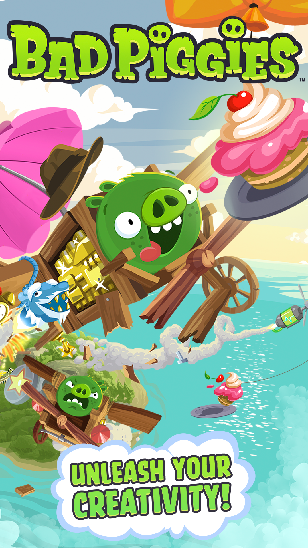 Bad Piggies mod apk screenshot 1