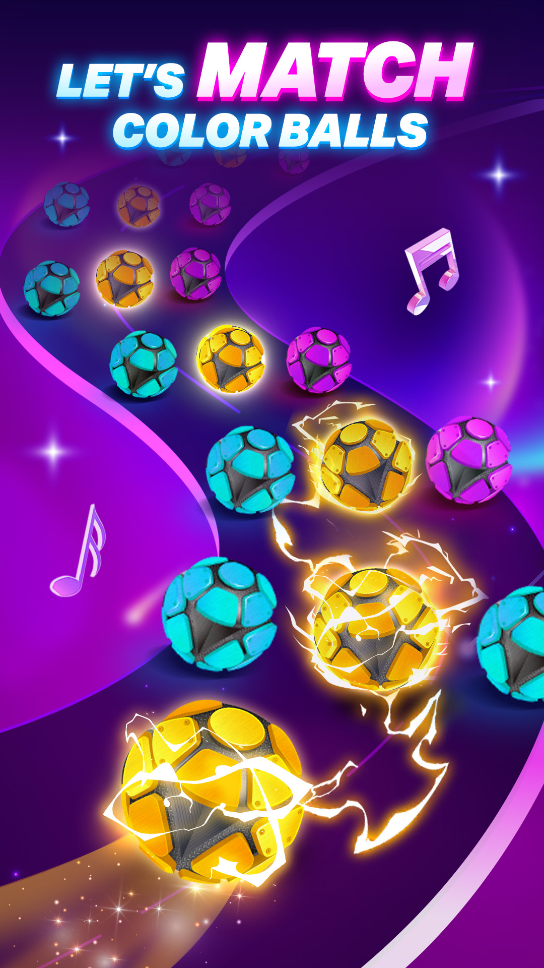 Dancing Road Color Balls Match mod apk screenshot 1
