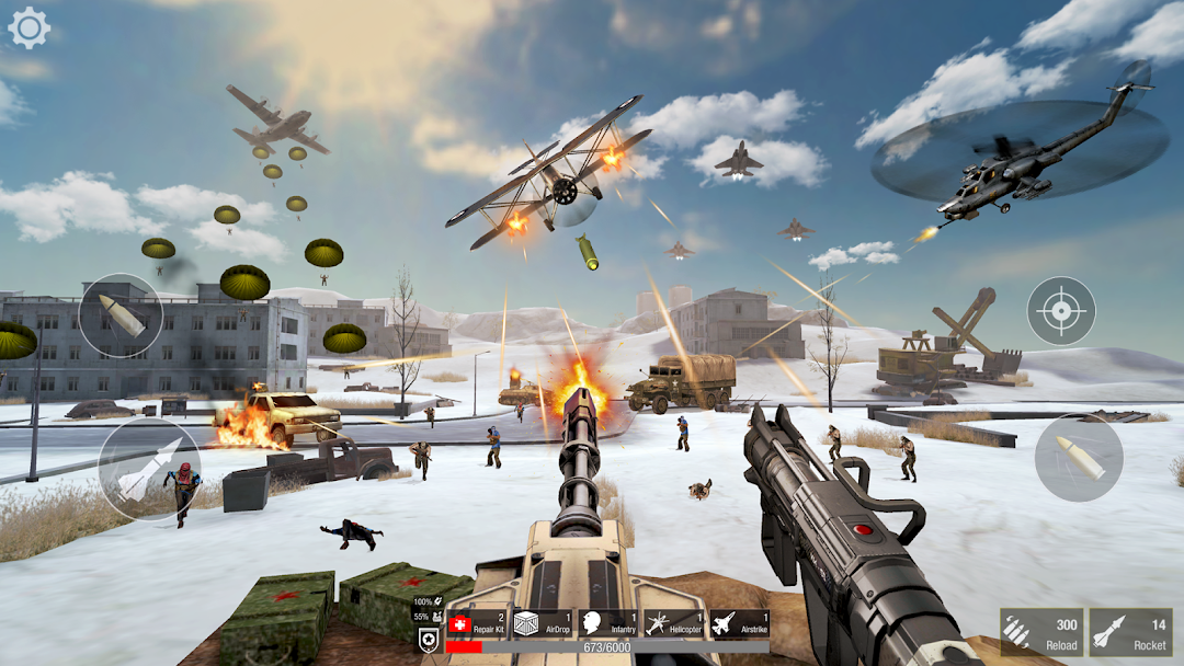 World War: Army Battle FPS 3D ảnh chụp màn hình 4