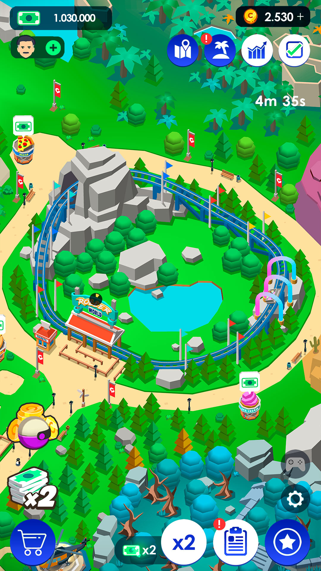 Idle Theme Park Tycoon ảnh chụp màn hình 4