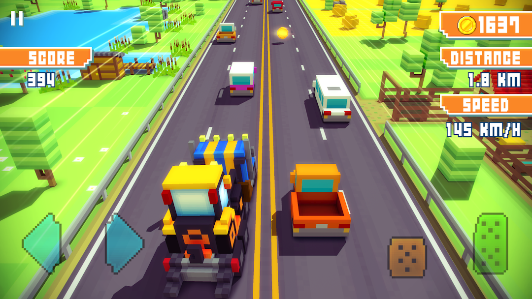 Blocky Highway: Traffic Racing ảnh chụp màn hình 4