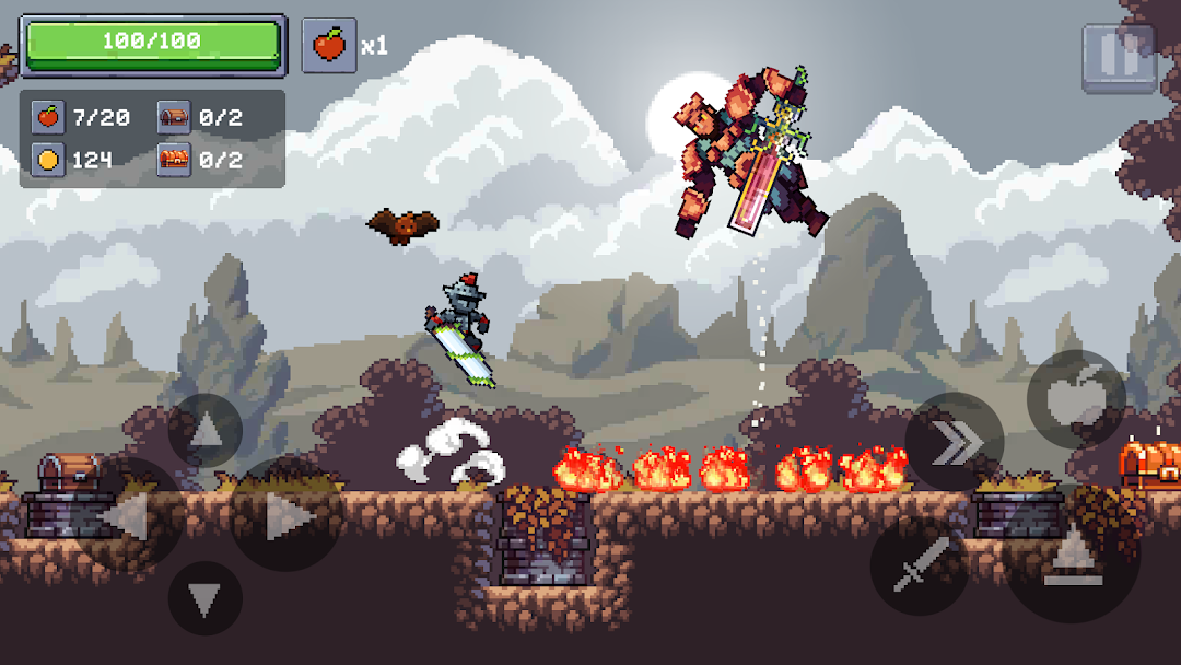 Apple Knight 2 - Platformer ảnh chụp màn hình 3