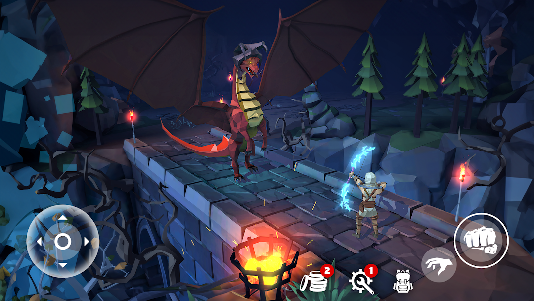 Polygon Fantasy: Action RPG ảnh chụp màn hình 4