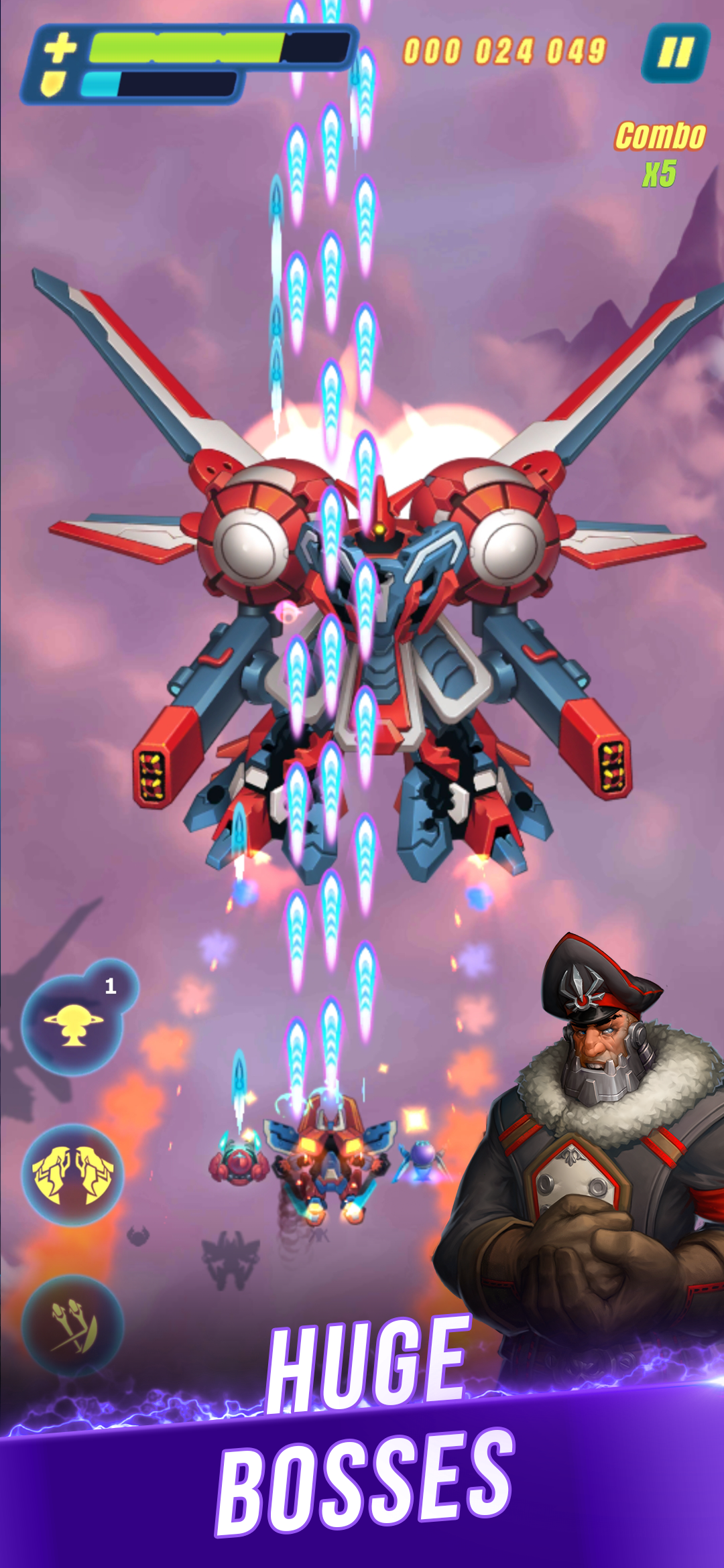 HAWK: Airplane Space games mod apk screenshot 1