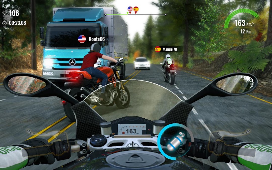 Moto Traffic Race 2 mod apk screenshot 1